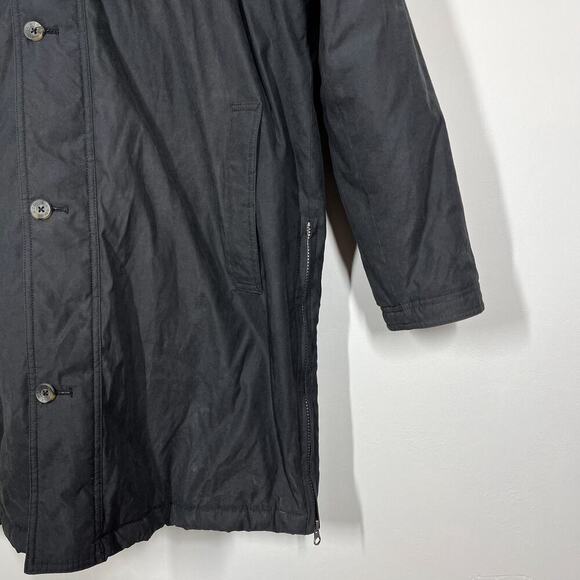 KAID Men’s Cold Gear Winter Coat Sz L Black Hooded Quilted/Fleece Lined Pockets - Picture 6 of 15